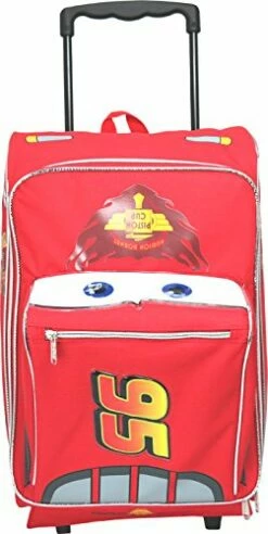 Disney Pixar Cars 2 Rolling Lightning McQueen Luggage Suitcase