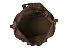 Leather Travel Duffel Bag Overnight Weekend Luggage Carry On Airplane Underseat -LUGGAGE FACTORY Sales 41JKID18ZbL