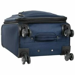 Kenneth Cole Reaction Rugged Roamer Luggage Collection Lightweight Softside Expandable 8-Wheel Spinner Travel Suitcase Bag, Navy, 20-inch Carry-On -LUGGAGE FACTORY Sales 41KbaX8kpFL