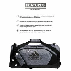 Adidas Team Issue II Medium Duffel Bag, Onix Jersey, ONE SIZE -LUGGAGE FACTORY Sales 41KodDTYxeS