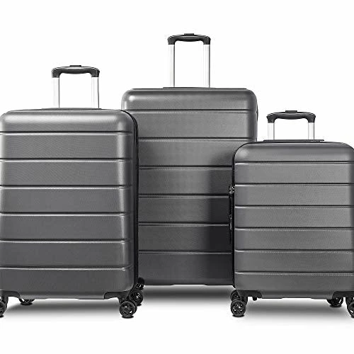 SSLine 3 Piece ABS Luggage Sets With Spinner Wheels,Expandable Suitcase Luggage Lightweight With TSA Lock,Hard Shell Spinner Carry On Suitcase (20 24 28 Inch) (Type-3, Gray) 9 SSLine 3 Piece ABS Luggage Sets With Spinner Wheels,Expandable Suitcase Luggage Lightweight With TSA Lock,Hard Shell Spinner Carry On Suitcase (20 24 28 Inch) (Type-3, Gray) - Image 7