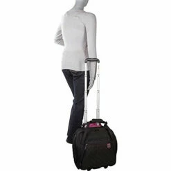 Delsey Paris Delsey Quilted Rolling Underseat Bag For Carry-On Fits Overhead & Under Airline Seat - (Black) -LUGGAGE FACTORY Sales 41MAk1F1KeL 3ad657cf 51d3 4838 9556 c85db39c1683