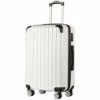 Coolife Luggage Expandable(only 28") Suitcase PC+ABS Spinner 20in 24in 28in Carry On (white Grid New, L(28in)) -LUGGAGE FACTORY Sales 41MfVWx065L fd82852a 6b49 4f02 8ee8 d2642e7dfe88