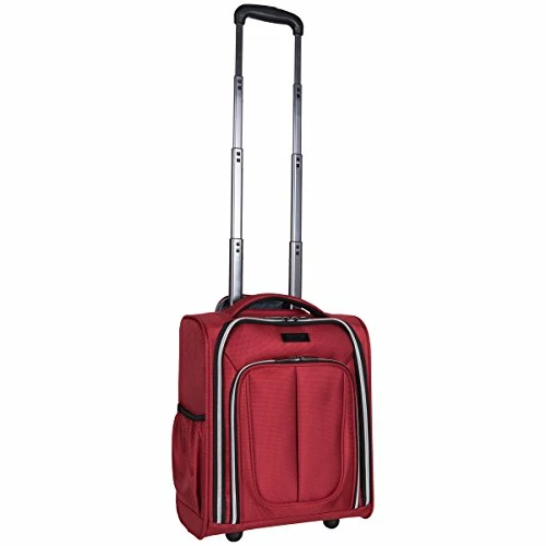 Kenneth Cole Reaction Lincoln Square 16" 1680d Polyester 2-Wheel Underseater Carry-on, Red 12 Kenneth Cole Reaction Lincoln Square 16" 1680d Polyester 2-Wheel Underseater Carry-on, Red - Image 10