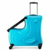 N/A AO WEI LA OW Duffel Bag For Kids Ride-On Suitcase Carry-On Luggage With Wheels Fits To Kids Aged 6-12 Years Old (Blue, 24 Inch). -LUGGAGE FACTORY Sales 41PpArm9vqL