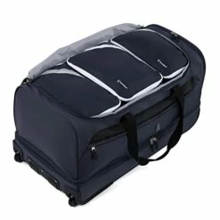 Travelpro Roadtrip 30" Drop-Bottom Wheels Rolling Duffel Bag Luggage 3 Large Packing Cubes Included Men, Women, Navy, Inch -LUGGAGE FACTORY Sales 41QUjqM46sL