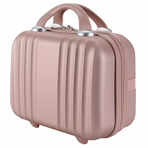 Exttlliy Mini Hard Shell Hard Travel Luggage Cosmetic Case, Small Portable Carrying Case Suitcase For Makeup (Rose Gold) 3 Exttlliy Mini Hard Shell Hard Travel Luggage Cosmetic Case, Small Portable Carrying Case Suitcase For Makeup (Rose Gold)