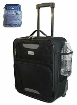 Boardinglbue Rolling Personal Item Under Seat Luggage 18" For American Frontier Spirit Southwest