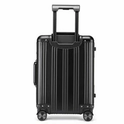 JBAG-one 100% Aluminum-Magnesium Alloy Rolling Luggage Spinner Men Business Suitcase Wheels 20 Inch Cabin Trolley Travel Bag,Black -LUGGAGE FACTORY Sales 41RgFcS66gL