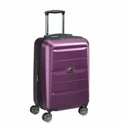 DELSEY Paris Comete 2.0 Hardside Expandable Luggage With Spinner Wheels, Purple, Carry-on 21 Inch -LUGGAGE FACTORY Sales 41SFX MIHSL
