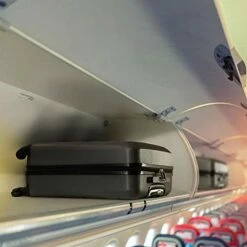 Large Capacity Maximum Allowance 22x14x9 Built-in TSA Airline Approved Delta United Southwest Carry On Luggage Trolley Rolling Suitcase Body Size 19.3x14x9in | Small Hard Shell Underseat Bag 16x10x8in -LUGGAGE FACTORY Sales 41SkZ6Y0 2B7L