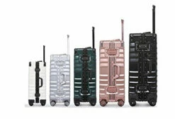 Sondre X Luggage Rolling Wheels Old Fashion Trunk Suitcase PC ABS Spinner Hardshell Carry On With TSA Lock 20" 24" 26" 29"(White) -LUGGAGE FACTORY Sales 41Syxcn3eQL