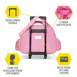Bixbee Kids Rolling Suitcase And Backpack Set, Shark Luggage For Girls & Boys With Wheels, Telescoping Handle, Adjustable Straps And Pockets - Carry On Bag & Backpack For Airport & Travel Set Of 2 -LUGGAGE FACTORY Sales 41T4AoTB3iS