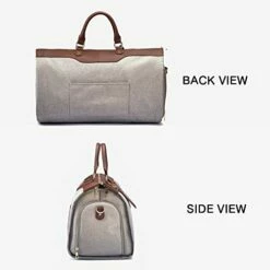 Convertible Garment Bag With Shoulder Strap, Travel Weekender Overnight Carry On Garment Duffel Bag For Women With Shoes Compartment - 2 In 1 Hanging Suitcase Suit Travel Bags -LUGGAGE FACTORY Sales 41TDJWjzFqL