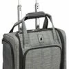 London Fog Knightsbridge II 15" 2-Wheel Under The Seat Bag, Grey Sapphire Plaid -LUGGAGE FACTORY Sales 41TMNhyeXVL