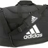 Adidas Defender III Medium Duffel Bag, Black/White