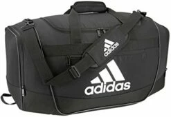 Adidas Defender III Medium Duffel Bag, Black/White