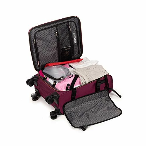 Cloe Carry-On 20 Inch Luggage With 360º-spinner Wheels In Burgundy Red Color 11 Cloe Carry-On 20 Inch Luggage With 360º-spinner Wheels In Burgundy Red Color - Image 9