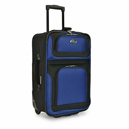 U.S. Traveler New Yorker Lightweight Softside Expandable Travel Rolling Luggage Set, Blue, 4-Piece (15/21/25/29) 14 U.S. Traveler New Yorker Lightweight Softside Expandable Travel Rolling Luggage Set, Blue, 4-Piece (15/21/25/29) - Image 12