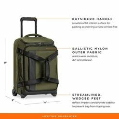 Briggs & Riley ZDX Upright Rolling Duffel Bag, Hunter, Carry-On 21-Inch -LUGGAGE FACTORY Sales 41V9315PZhL