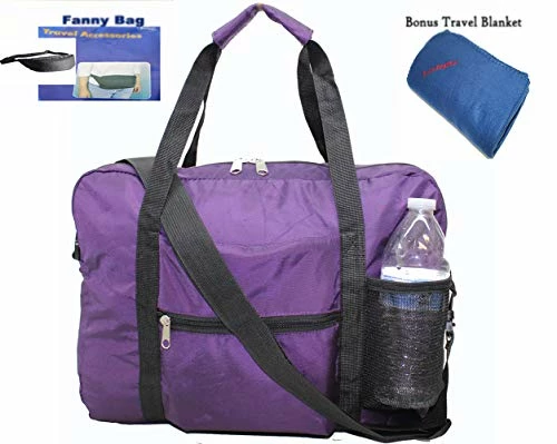 Boardingblue Under Seat 18" Foldable Duffel Bag Personal Item For American Airlines + Bonus Free 3 Boardingblue Under Seat 18" Foldable Duffel Bag Personal Item For American Airlines + Bonus Free