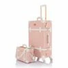 COTRUNKAGE 26 Inch Large Vintage Luggage Set 2 Pieces Rolling Suitcases For Women (13" & 26", Embossed Pink) 2 COTRUNKAGE 26 Inch Large Vintage Luggage Set 2 Pieces Rolling Suitcases For Women (13" & 26", Embossed Pink) -LUGGAGE FACTORY Sales 41XMh18fS L