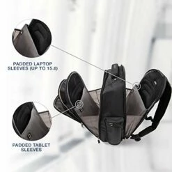 Travelpro Luggage Maxlite 5 17.5" Lightweight Under Seat Laptop Backpack, Black, One Size -LUGGAGE FACTORY Sales 41XiTvgV80L