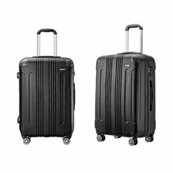 JOYWAY Luggage 3 Piece Set Suitcase Lightweight Hardshell TSA Lock Spinner (black) -LUGGAGE FACTORY Sales 41XwpA6StlS