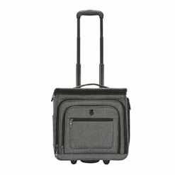 Travelers Club Luggage 16" Top Expandable Rolling Underseater W/USB Port, Dark Gray Suitcase, -LUGGAGE FACTORY Sales 41XxJegdTrL