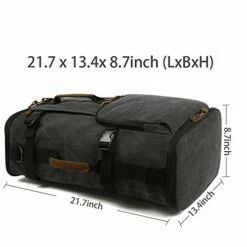 G-FAVOR 40L Travel Backpack,Vintage Canvas Rucksack Convertible Duffel Bag Flight Approved Luggage Carry Fit For 17 Inch Laptop -LUGGAGE FACTORY Sales 41YbTwij9UL