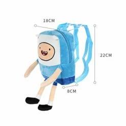 MINISO Adventure Time Backpack Cute Bag For Zipper School Picnic Bag,Blue Finn -LUGGAGE FACTORY Sales 41YtXjik6lL