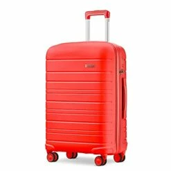 JOYWAY 3 Pcs Luggage Set Hardside Lightweight Spinner Suitcase With TSA Lock… (red) -LUGGAGE FACTORY Sales 41ZD0GyMNKS