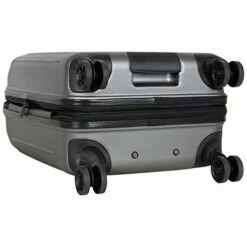 Kenneth Cole Reaction Flying Axis Collection Lightweight Hardside Expandable 8-Wheel Spinner Luggage, Silver, 20-Inch Carry On -LUGGAGE FACTORY Sales 41am4YD LtL