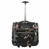 BEBE Women's Valentina-Wheeled Under The Seat Carry-on Bag, Floral Branch, One Size -LUGGAGE FACTORY Sales 41c89PB 17L