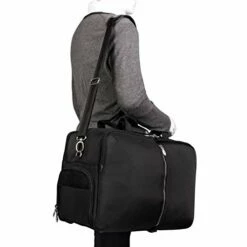 McKleinUSA Avondale, 1680D Ballistic Nylon With Leather Trim, 22" Nylon, Triple Compartment, Carry-All, Travel, Laptop Duffel, Black (78905) 12 McKleinUSA Avondale, 1680D Ballistic Nylon With Leather Trim, 22" Nylon, Triple Compartment, Carry-All, Travel, Laptop Duffel, Black (78905) -LUGGAGE FACTORY Sales 41dDMOIXHzL