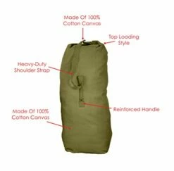 Texsport Top Load Canvas Duffle Duffel Travel Bag, Olive Drab, Giant -LUGGAGE FACTORY Sales 41dDh82 WoL
