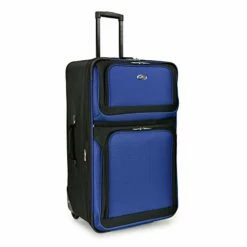 U.S. Traveler New Yorker Lightweight Softside Expandable Travel Rolling Luggage Set, Blue, 4-Piece (15/21/25/29) 29 U.S. Traveler New Yorker Lightweight Softside Expandable Travel Rolling Luggage Set, Blue, 4-Piece (15/21/25/29) -LUGGAGE FACTORY Sales 41dVVgoabCL