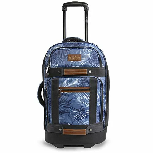 ORIGINAL PENGUIN Luggage 21" Rolling Duffel Bag, Blue Palm Tree, One Size 3 ORIGINAL PENGUIN Luggage 21" Rolling Duffel Bag, Blue Palm Tree, One Size