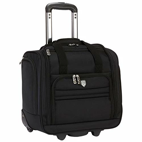 Travelers Club Business Class 16-Inch Under The Seat Carry-On Luggage, Executive Black 3 Travelers Club Business Class 16-Inch Under The Seat Carry-On Luggage, Executive Black