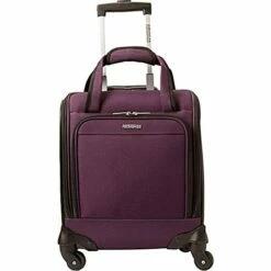 American Tourister Lynnwood 16 Inch Underseat Spinner Carry-On Luggage With Wheels - (Eggplant)