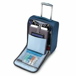 Samsonite SoLyte DLX Underseat Wheeled Carry-On (Mediterranean Blue) 12 Samsonite SoLyte DLX Underseat Wheeled Carry-On (Mediterranean Blue) -LUGGAGE FACTORY Sales 41goblBhwTL