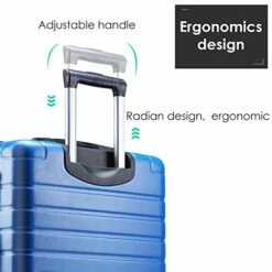 Hardshell Luggage Sets 3 PCS Spinner Suitcase With Tsa Lock Lightweight Blue -LUGGAGE FACTORY Sales 41hIuWAklRL