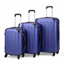 Sandinrayli Luggage Set, Lightweight & Durable Travel Suitcase With Spinner Wheels, 20” 24” 28” Hardside Spinner Set -LUGGAGE FACTORY Sales 41hmfYkNYhL
