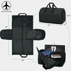 Garment Bags Convertible Suit Travel Bag With Shoes Compartment Waterproof Large Carry On Duffel Bags Garment Weekender Bag For Men Women Black 17 Garment Bags Convertible Suit Travel Bag With Shoes Compartment Waterproof Large Carry On Duffel Bags Garment Weekender Bag For Men Women Black -LUGGAGE FACTORY Sales 41iHS71jI L
