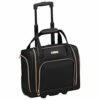 LONDON FOG Bromley 15-Inch Under The Seat Bag, Black -LUGGAGE FACTORY Sales 41j kZjdW7L