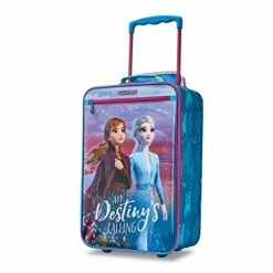 American Tourister Kids' Disney Softside Upright Luggage, Frozen Destiny, Carry-On 18-Inch