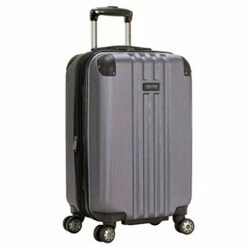 Kenneth Cole Reaction Reverb 20" Carry-On Expandable Luggage Lightweight Hardside 8-Wheel Spinner Travel Suitcase Bag, Smokey Purple, Inch -LUGGAGE FACTORY Sales 41l36x8VUjL