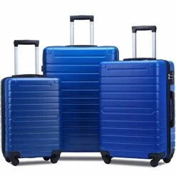 Flieks Luggage Sets 3 Piece Spinner Suitcase With TSA Lock Lightweight 20 24 28 Inch (Elegant Blue) 14 Flieks Luggage Sets 3 Piece Spinner Suitcase With TSA Lock Lightweight 20 24 28 Inch (Elegant Blue) -LUGGAGE FACTORY Sales 41l5U2tLgjL