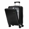 TydeCkare 20 Inch Carrry On Luggage With Front Zipper Pocket, 45L, Lightweight ABS+PC Hardshell Suitcase With TSA Lock & Spinner Silent Wheels, Convenient For Business Trips, Black -LUGGAGE FACTORY Sales 41lvoisx3vL