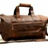 Leather Travel Duffel Bag Overnight Weekend Luggage Carry On Airplane Underseat -LUGGAGE FACTORY Sales 41mnKaMmqOL